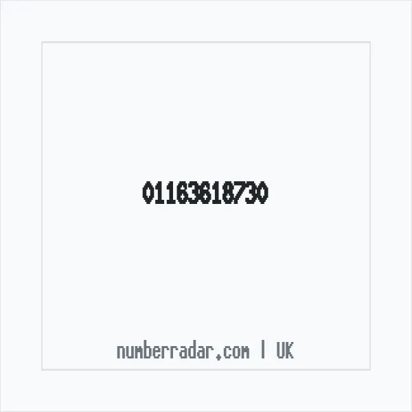 Reverse number check for +44 116 361 8730 — who called me?