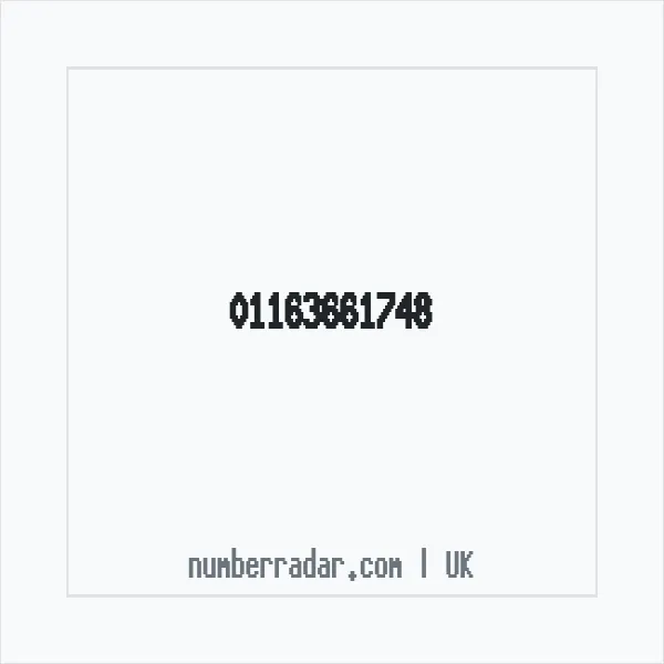 Reverse number check for +44 116 366 1748 — who called me?