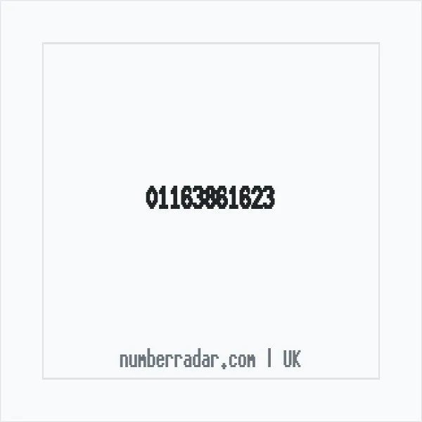 Reverse number check for +44 116 386 1623 — who called me?