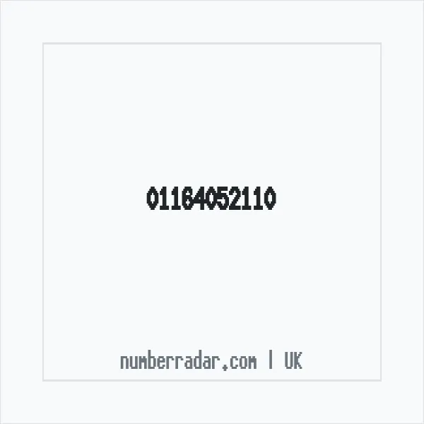 Reverse number check for +44 116 405 2110 — who called me?