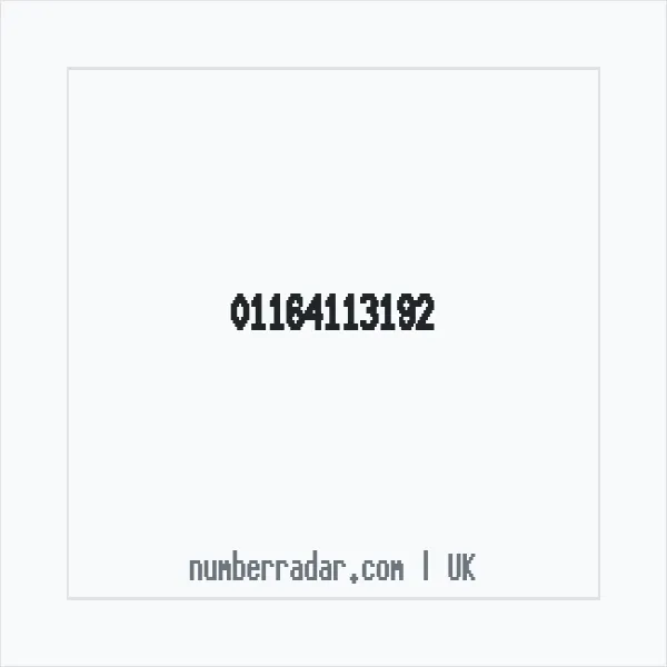 Reverse number check for +44 116 411 3192 — who called me?