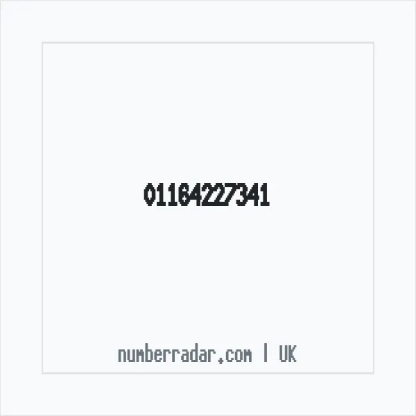Reverse number check for +44 116 422 7341 — who called me?