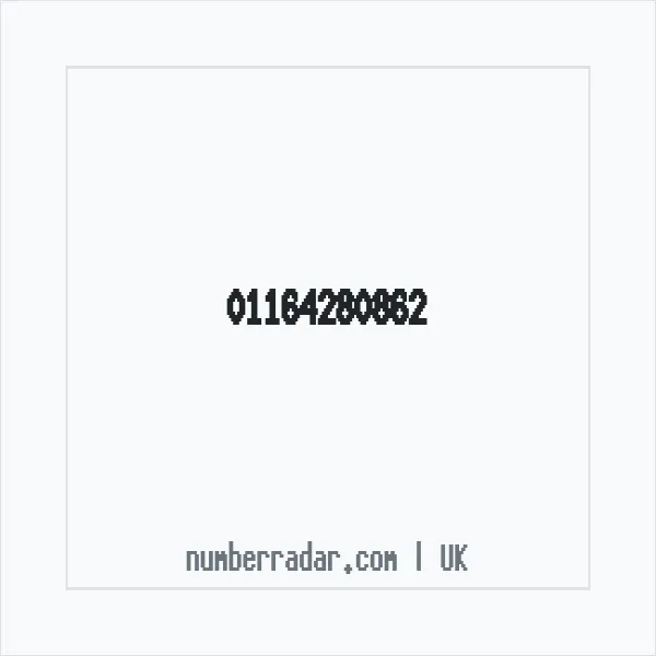 Reverse number check for +44 116 428 0862 — who called me?