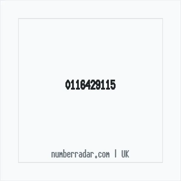Reverse number check for +44 116429115 — who called me?