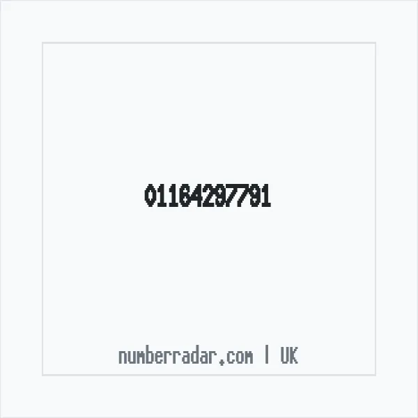 Reverse number check for +44 116 429 7791 — who called me?