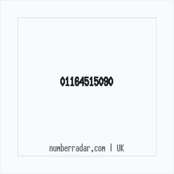 Reverse number check for +44 116 451 5090 — who called me?