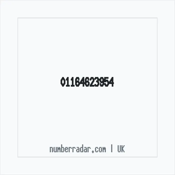 Reverse number check for +44 116 462 3954 — who called me?