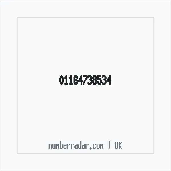 Reverse number check for +44 116 473 8534 — who called me?