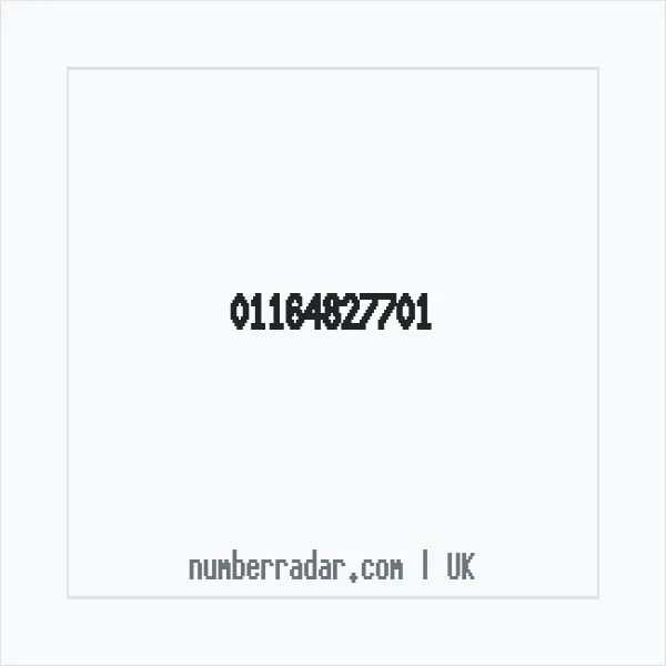 Reverse number check for +44 116 482 7701 — who called me?