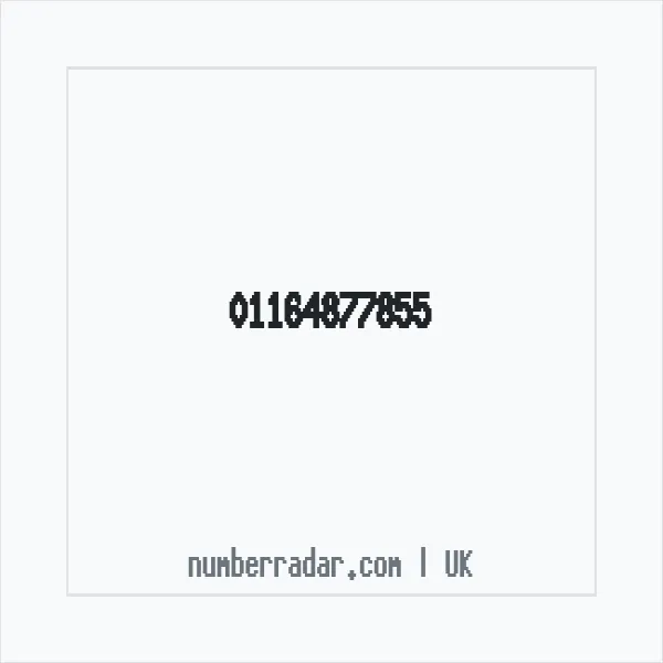 Reverse number check for +44 116 487 7855 — who called me?