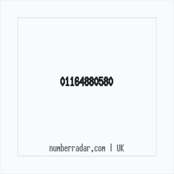 Reverse number check for +44 116 488 0580 — who called me?
