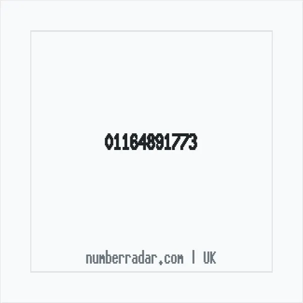 Reverse number check for +44 116 489 1773 — who called me?