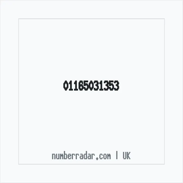 Reverse number check for +44 116 503 1353 — who called me?