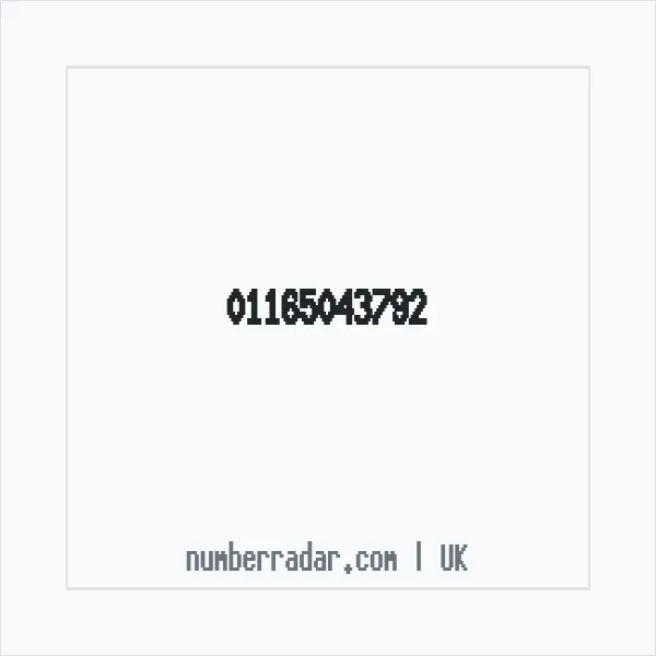 Reverse number check for +44 116 504 3792 — who called me?