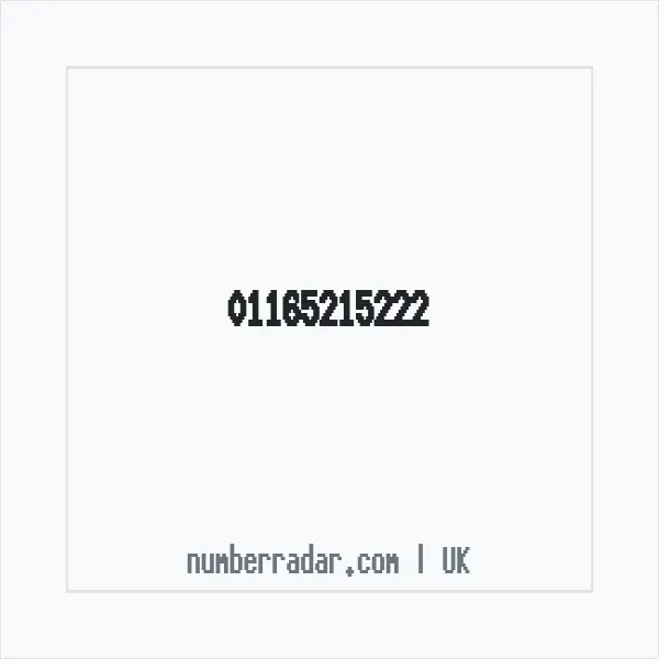 Reverse number check for +44 116 521 5222 — who called me?