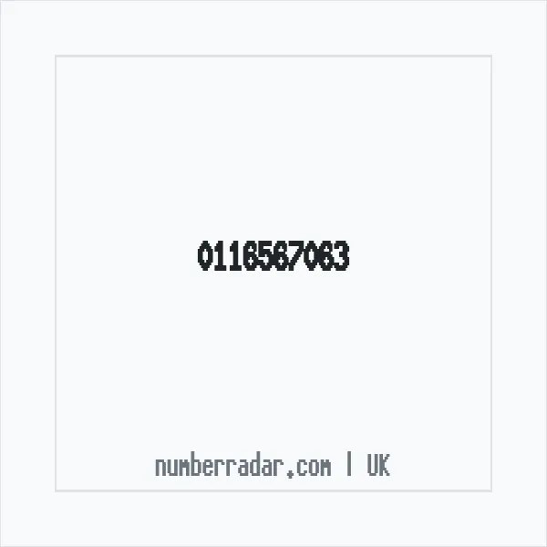 Reverse number check for +44 116567063 — who called me?