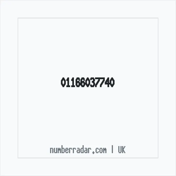Reverse number check for +44 116 603 7740 — who called me?