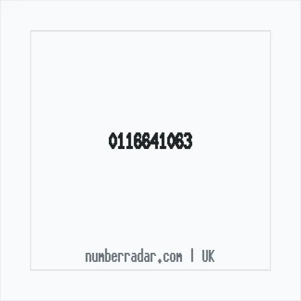 Reverse number check for +44 116641063 — who called me?