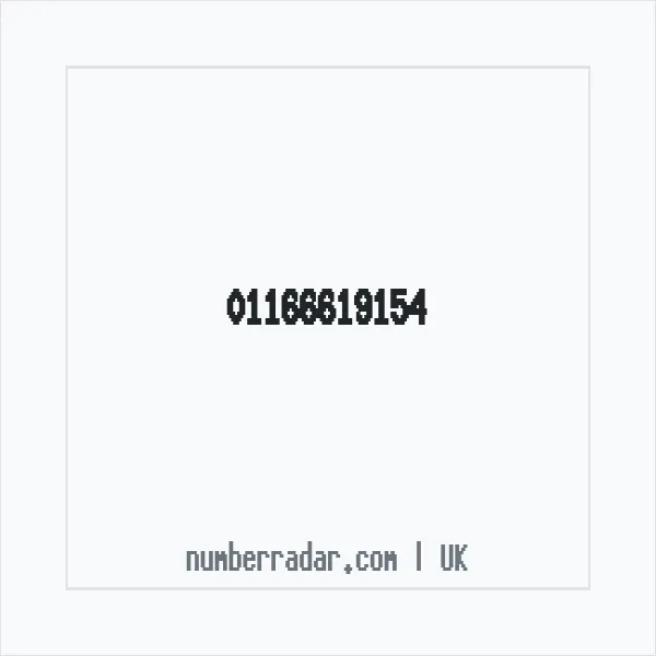 Reverse number check for +44 116 661 9154 — who called me?