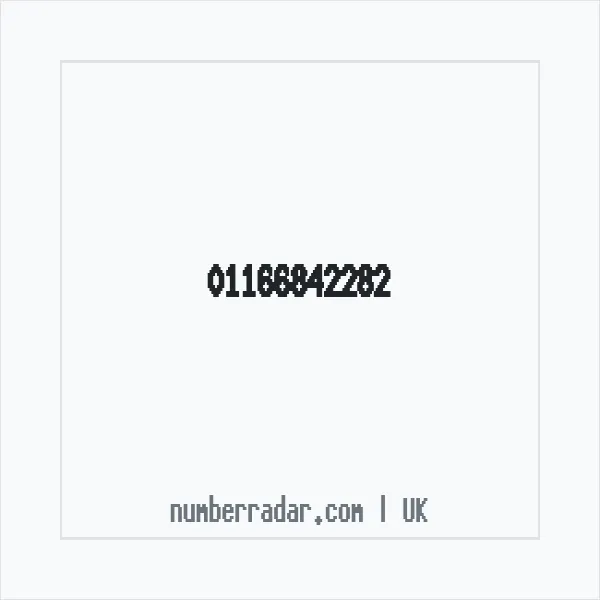 Reverse number check for +44 116 684 2282 — who called me?