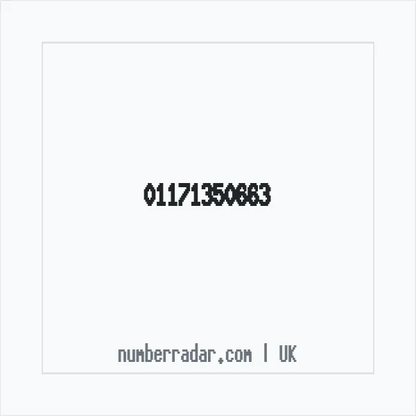 Reverse number check for +44 117 135 0663 — who called me?