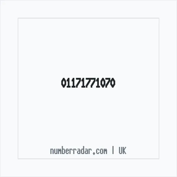Reverse number check for +44 117 177 1070 — who called me?