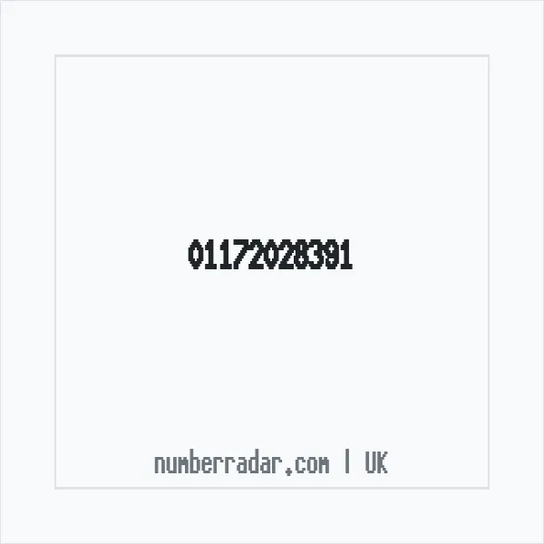 Reverse number check for +44 117 202 8391 — who called me?