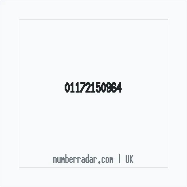 Reverse number check for +44 117 215 0964 — who called me?