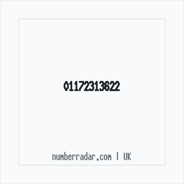 Reverse number check for +44 117 231 3622 — who called me?