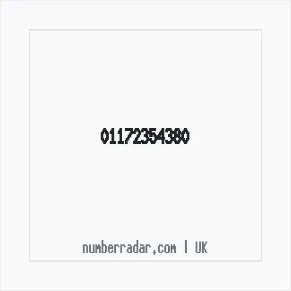 Reverse number check for +44 117 235 4380 — who called me?