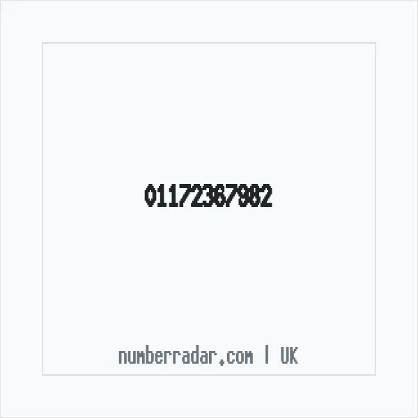 Reverse number check for +44 117 236 7982 — who called me?