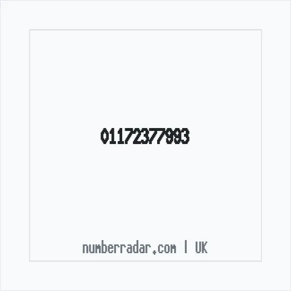 Reverse number check for +44 117 237 7993 — who called me?