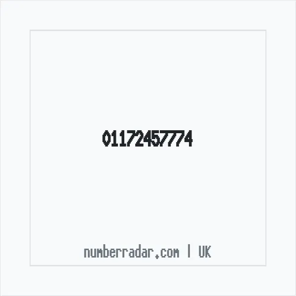 Reverse number check for +44 117 245 7774 — who called me?