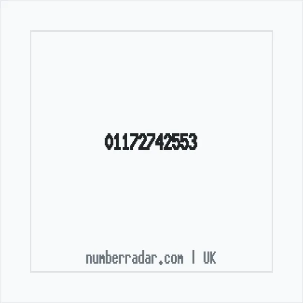 Reverse number check for +44 117 274 2553 — who called me?