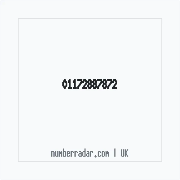 Reverse number check for +44 117 288 7872 — who called me?