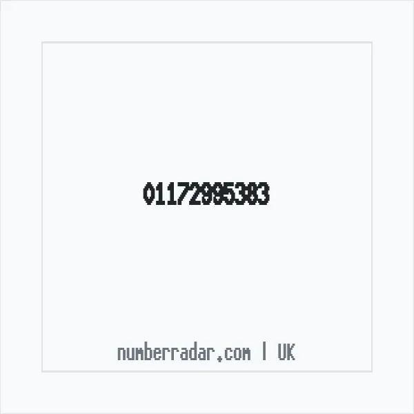 Reverse number check for +44 117 299 5383 — who called me?