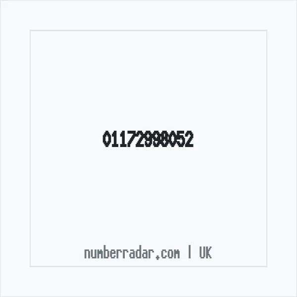 Reverse number check for +44 117 299 8052 — who called me?