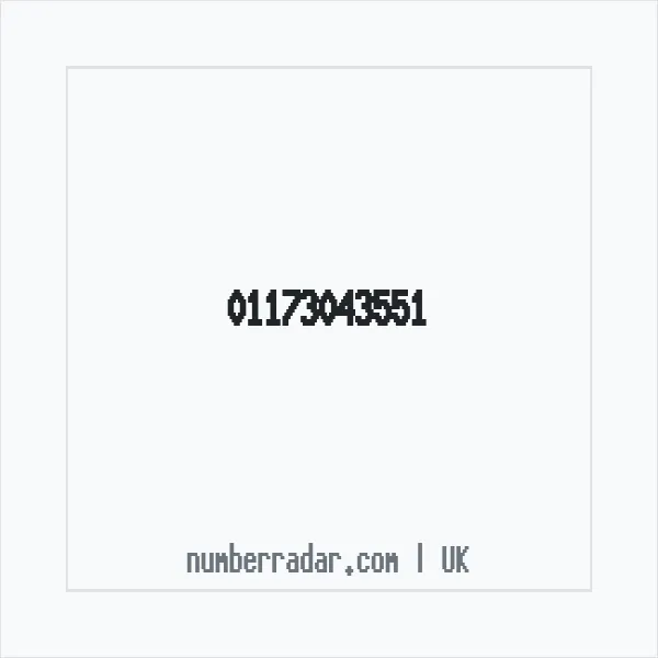 Reverse number check for +44 117 304 3551 — who called me?