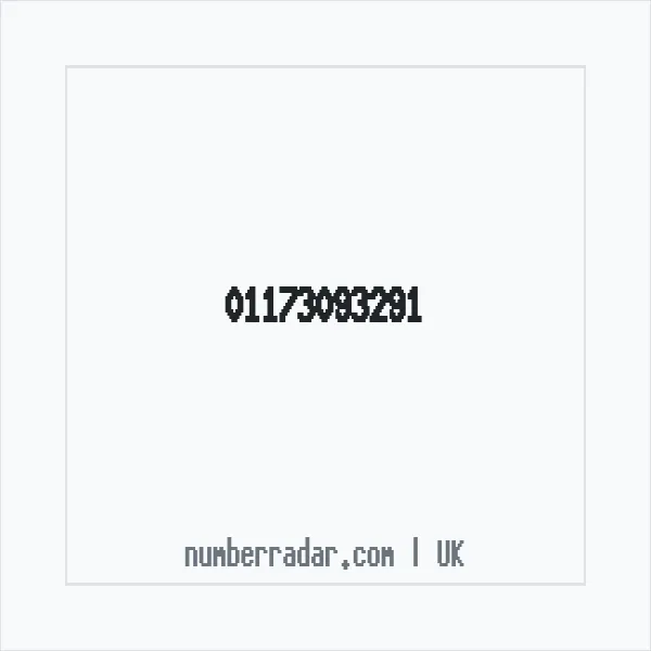 Reverse number check for +44 117 309 3291 — who called me?