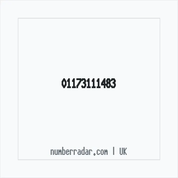 Reverse number check for +44 117 311 1483 — who called me?