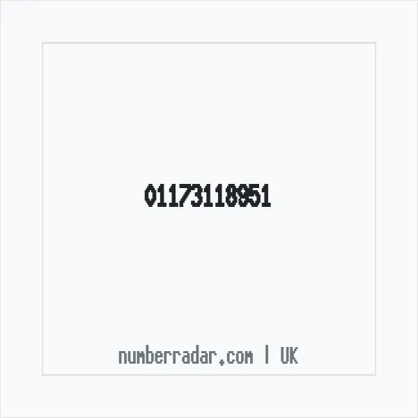 Reverse number check for +44 117 311 8951 — who called me?