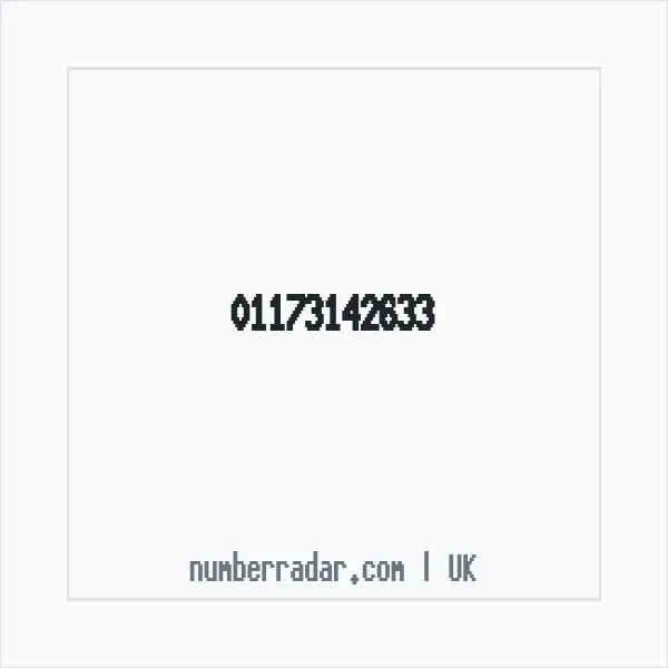 Reverse number check for +44 117 314 2633 — who called me?
