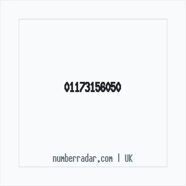Reverse number check for +44 117 315 6050 — who called me?