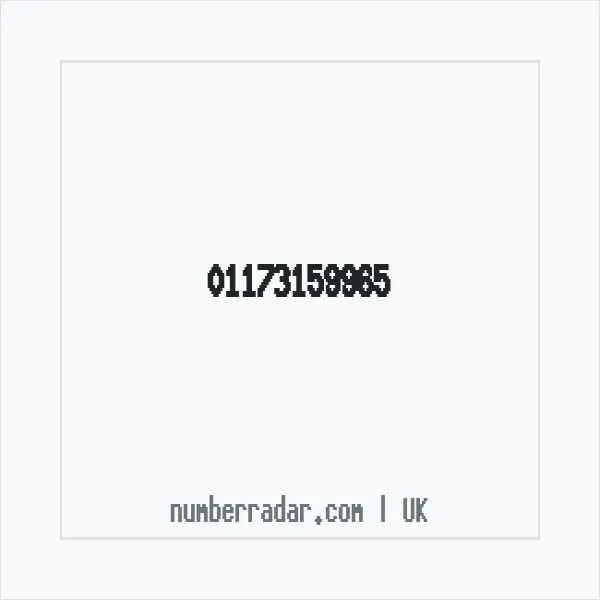 Reverse number check for +44 117 315 9965 — who called me?