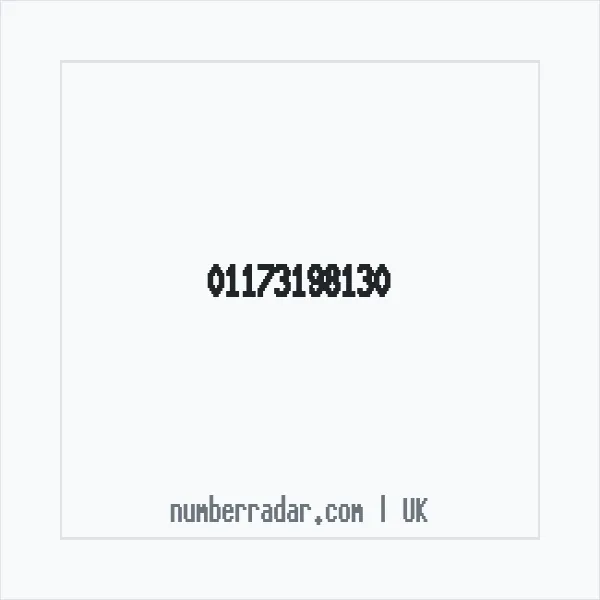 Reverse number check for +44 117 319 8130 — who called me?
