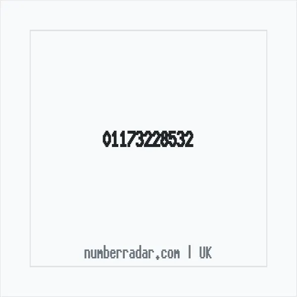 Reverse number check for +44 117 322 8532 — who called me?
