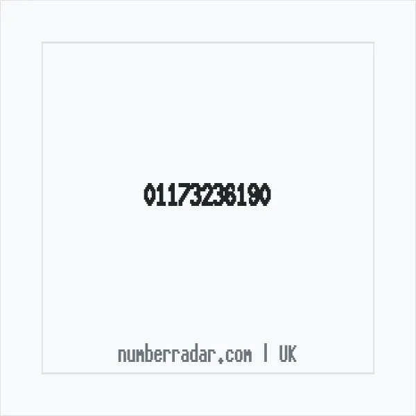 Reverse number check for +44 117 323 6190 — who called me?