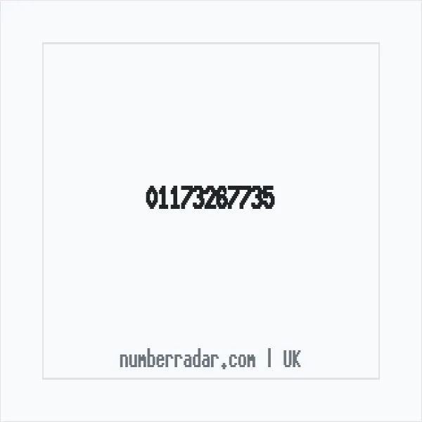 Reverse number check for +44 117 326 7735 — who called me?