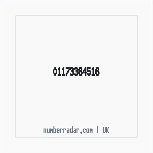 Reverse number check for +44 117 336 4516 — who called me?
