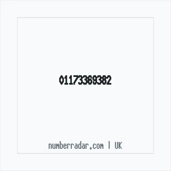 Reverse number check for +44 117 336 9382 — who called me?